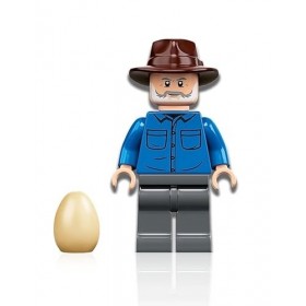 LEGO Jurassic World Dominion 76949 Figurine Dr. Alan Grant avec pochette, pioche, œuf de dinosaure et dent T-Rex 