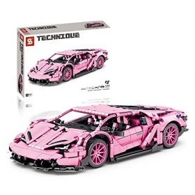 Technic Voiture De Sport Jeu De Construction, Modèle De Voiture À Collectionner 1294 Pièces Blocs De Construction Compatible 