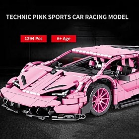 Technic Voiture De Sport Jeu De Construction, Modèle De Voiture À Collectionner 1294 Pièces Blocs De Construction Compatible 