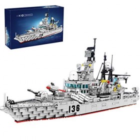 ITop Modèle de bateau de guerre technique - 1716 pièces - Armée militaire, destructeur marin - Briques de construction - Comp