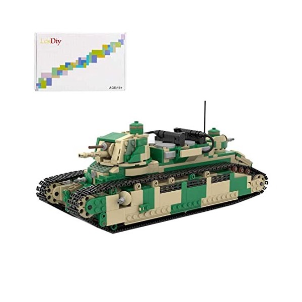JoyMate Technik WW2 Kit de construction de chars militaires, 1202 pièces et plus, compatible avec Lego Cobi Technic