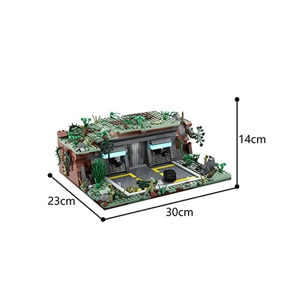 Modulaire Architecture Blocs De Construction 1124 Pièces MOC-54447 Avant-Poste Micro Blocs De Construction Mini Ensemble De J