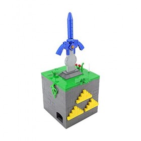 Ensemble De Blocs De Construction 1405Pièces MOC-28686 Zelda Sword Master Sword Puzzle Box Nano Micro Blocs De Construction M
