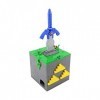 Ensemble De Blocs De Construction 1405Pièces MOC-28686 Zelda Sword Master Sword Puzzle Box Nano Micro Blocs De Construction M