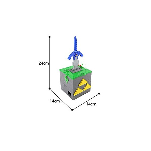 Ensemble De Blocs De Construction 1405Pièces MOC-28686 Zelda Sword Master Sword Puzzle Box Nano Micro Blocs De Construction M