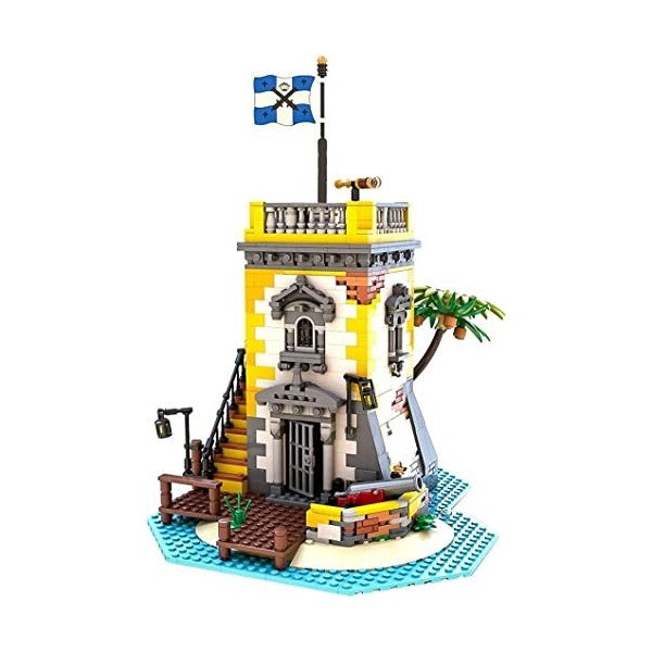 Blocs de Construction de Maison Modulaire Thème Pirate Saber Island 1440 Blocs de Serrage Construction Jouet Modèle Kit de Co