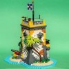 Blocs de Construction de Maison Modulaire Thème Pirate Saber Island 1440 Blocs de Serrage Construction Jouet Modèle Kit de Co