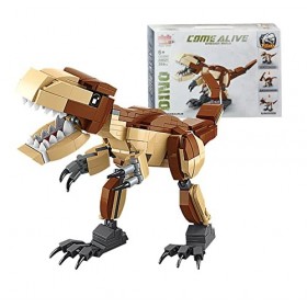 CASAFUNY Dinosaures Blocs Jouets de Construction de Dinosaures [304 pièces] Compatible avec Lego 3-en-1 Figurines Dinosaures 
