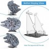 Présentoir en acrylique pour Lego Millenium Falcon 75192 Star Wars - Ensemble de blocs de construction transparents - Support