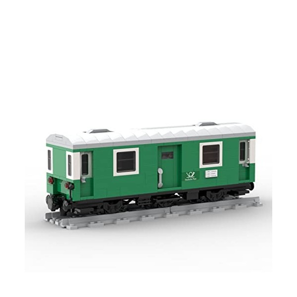 ENWIND Briques de construction de train technique MOC-73261 - Modèle de locomotive rétro - Cadeau pour enfants - Compatible a