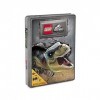 Buchspielbox Lego Jurassic World – Ma boîte à énigmes dinostarke + autocollant dinosaure, à partir de 6 ans