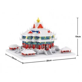 NINGLIU Jouet Chinois Traditional Building Corner Block Architectural Ensemble de Jouets for lintellectuel des Enfants 2483