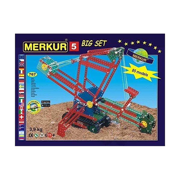 Merkur Stavebnice 5 80 Model? 767ks 36x27x8cm