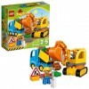 LEGO DUPLO Town 10812 Truck & Tracked Excavator Building Kit 26 Piece by LEGO