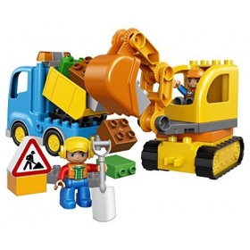 LEGO DUPLO Town 10812 Truck & Tracked Excavator Building Kit 26 Piece by LEGO