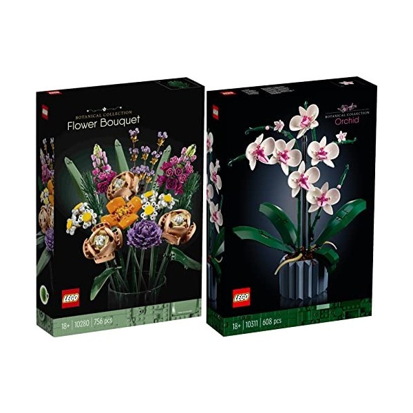 Lego 10311 Orchidée & 10280 Bouquet de fleurs