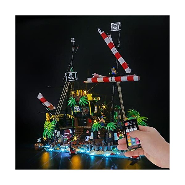 Jeu De Lumières pour Lego 21322 Pirates of Barracuda Bay, Kit De Lumière a LED Compatible avec Lego 21322 Lumineuse De Blocs 