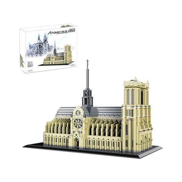 Grand bâtiment modulaire 7380 blocs de construction à pince Kit de modèle Notre-Dame de Paris blocs de construction personnal