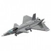 VRUCUZ J-20 Stealth Fighter Mode Building Blocks, Battlefield Series Military Stealth Helicopter Military Aircraft Bricks Kit