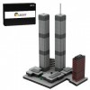 ENDOT Célèbres architecturales - Rapport 1:2000 World Trade Center 1973-2001 - Micro modèle - Compatible avec Lego City 982