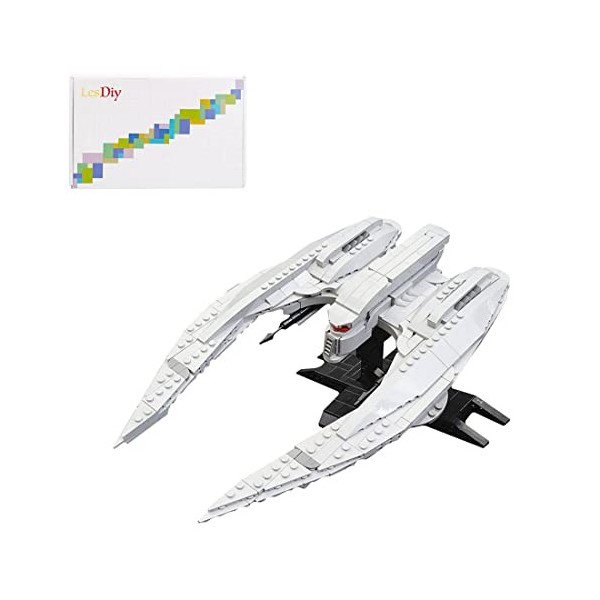 YANYUESHOP Ensemble de Construction de Vaisseau Spatial Technic, 830 pièces MOC-65355 Le Vaisseau Spatial Clone Shuttel Starf