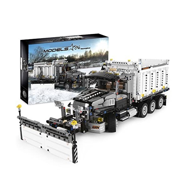 Likecom Technic Poussoir à Neige Camion Blocs de Construction, 13166 Camion Modèle, 1694 Pièces Véhicule dingénierie Jeu de 