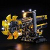 BONOCO Ensemble déclairage pour Technic Backet Wheel Excavator Building Blocs Model - LED Light Kit Compatible avec Lego 42