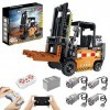 Yayun Technic Chariot élévateur Modèle de Bloc de Construction 722 pièces DIY Véhicule de Construction Kit de Construction Co