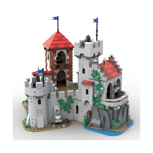 Edgewater Keep Castle Blocs de construction modulaires 1527 pièces Kit de modèle de château Pirate MOC Blocs de serrage compa