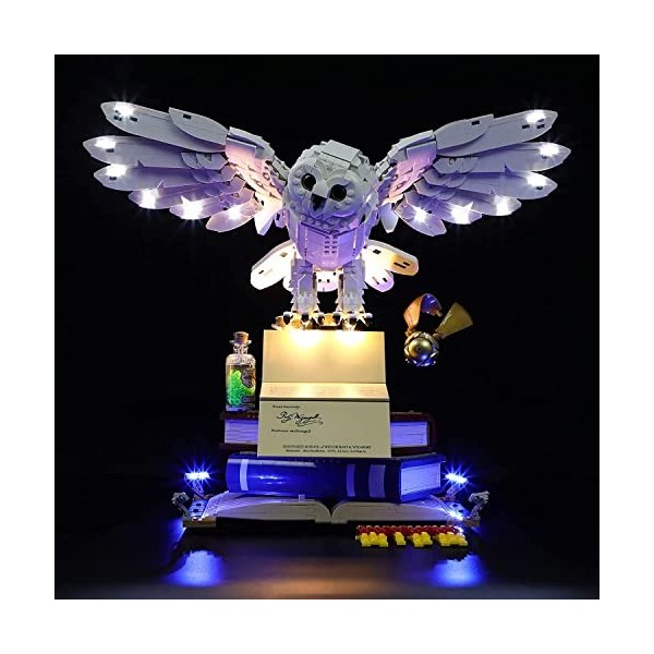BONOCO Lumière LED Compatible avec Lego 76391 Harry Potter HogwartSicons Collectors Edition Blocs Blocs: Version de télécomma