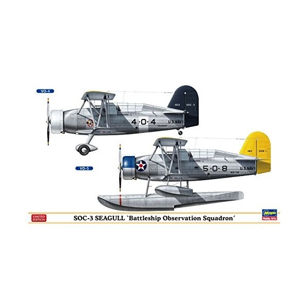 Hasegawa Ha2252 1 : 72 Soc-3 Seagull Battleship dobservation Squadron – Twin kit Combo