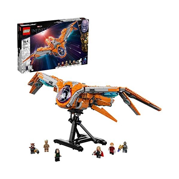 LEGO 76193 Marvel Le Vaisseau des Gardiens de la Galaxie: Jouet Avengers, Jeu de Construction avec Mini Figurines Thor & Star