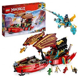 LEGO 71797 Ninjago Le QG des Ninjas - La Course Contre la Montre, Jouet de Construction Ninja pour Enfants avec 2 Figurines D