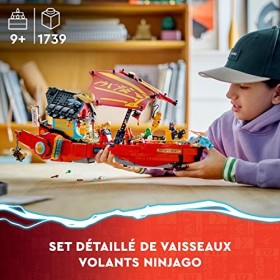 LEGO 71797 Ninjago Le QG des Ninjas - La Course Contre la Montre, Jouet de Construction Ninja pour Enfants avec 2 Figurines D