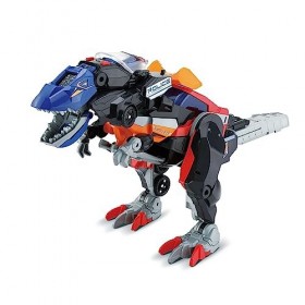 VTech - Switch & Go Dinos Combo, Dinosaure Sonore Trio, le Méga T-Rex SOS 3 en 1, Voiture de Police, Camion de Pompiers, Héli