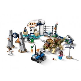 LEGO® -La Fureur du Tricératops Jurassic World Jeux de Construction, 75937, Multicolore