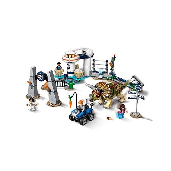 LEGO® -La Fureur du Tricératops Jurassic World Jeux de Construction, 75937, Multicolore