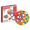 Magformers 62-Piece Magnetic Building Blocks Tiles Toy. Magnetic STEM Toy with Squares, Triangles, Pentagons with Sealed Magn