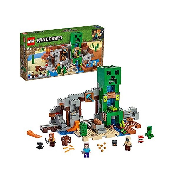 LEGO Minecraft - La Mine du Creeper, Jeu Construction Et Aventure 8 Ans Et Plus, Jouet pour Garçon Et Fille De 834 Pièces - 2