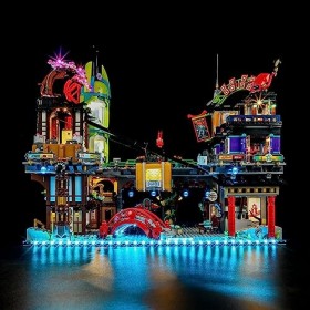 BRIKSMAX Kit d’éclairage à LED pour Lego Ninjago Les marchés de Ninjago City - Compatible with Lego 71799 Blocs de Constructi