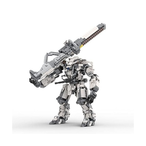 Mecha Robot Building Model Kit, MOC Combat Humanoid Armed Mechanical Armor Building Bricks Set, Action Figures Model Compati