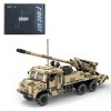 DIYIV Véhicules Militaire Blocs de Construction, Tank Militaire Kits de Modélisme, 556 pièces Obusier Automoteur Caesar Char 