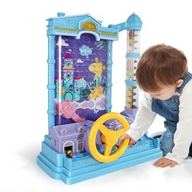 ADLOF Machine à Haricots avec Lumière Sonore, Jouets de Table Interactifs Parents-Enfants, Jeux en Boucle avec Échelle de Lev