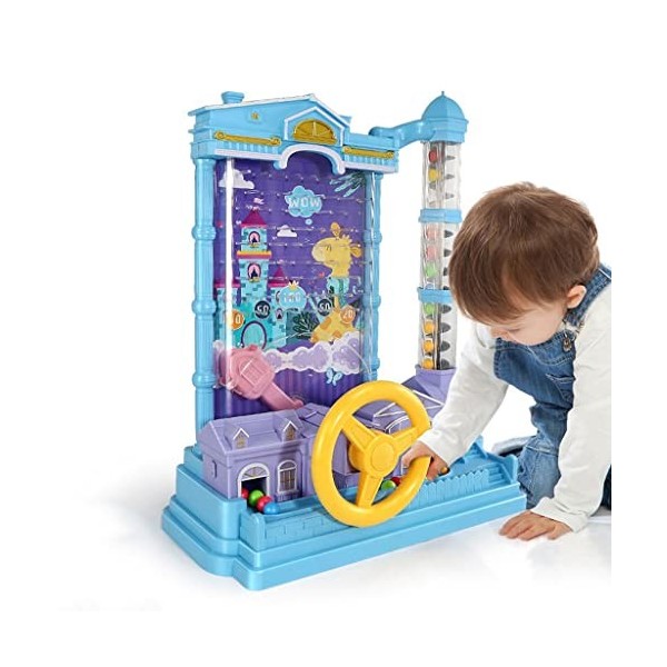 ADLOF Machine à Haricots avec Lumière Sonore, Jouets de Table Interactifs Parents-Enfants, Jeux en Boucle avec Échelle de Lev