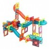 Jeu de Construction de Tuiles Magnétiques pour Enfants, 188pcs Marble Run Race Magnet Blocks Toys, Jeu de Construction STEM p