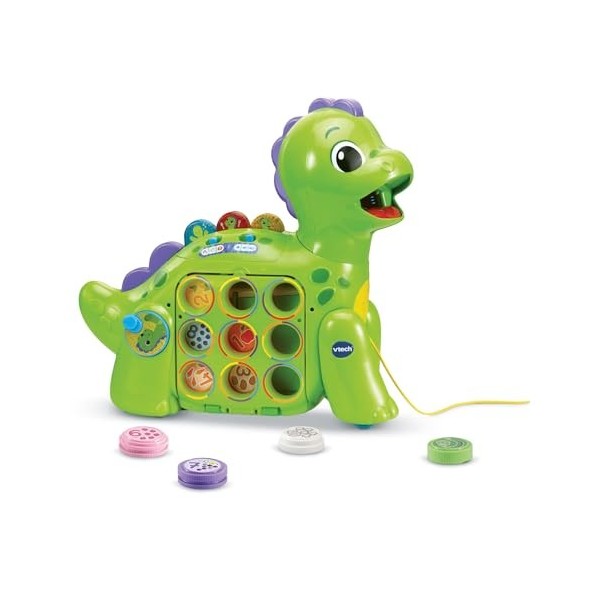 VTech- Dinosaure glouton Enfant Compte et apprends, 3480-532022