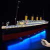 YANYUESHOP Kit déclairage LED pour Lego Titanic - Jeu déclairage Compatible avec Les Blocs de Construction Lego 10294 écla