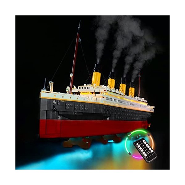 YANYUESHOP Kit déclairage LED pour Lego Titanic - Jeu déclairage Compatible avec Les Blocs de Construction Lego 10294 écla