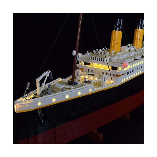 YANYUESHOP Kit déclairage LED pour Lego Titanic - Jeu déclairage Compatible avec Les Blocs de Construction Lego 10294 écla
