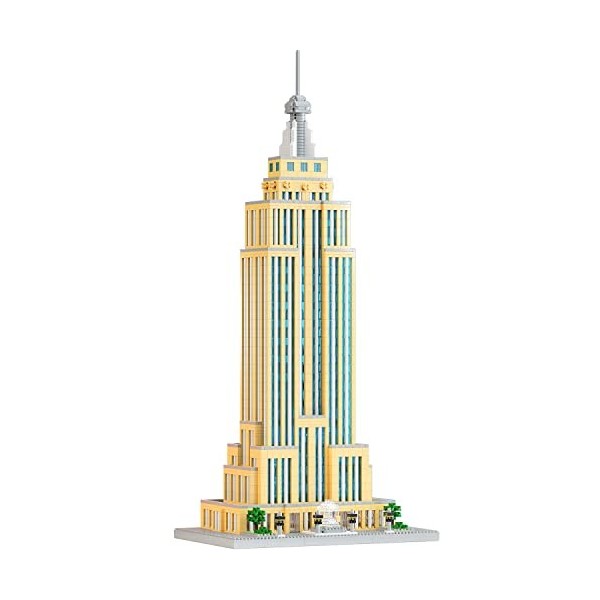 YANYUESHOP Architecture Empire State Micro Building Blocks Kit, World Famous Architectural Set Jouets Cadeaux pour Enfants Ad